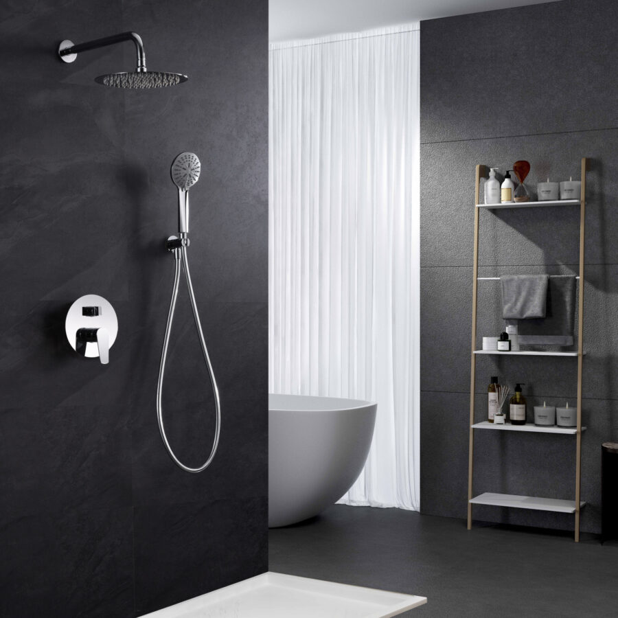 Conjunto ducha monomando empotrado pared Bélgica