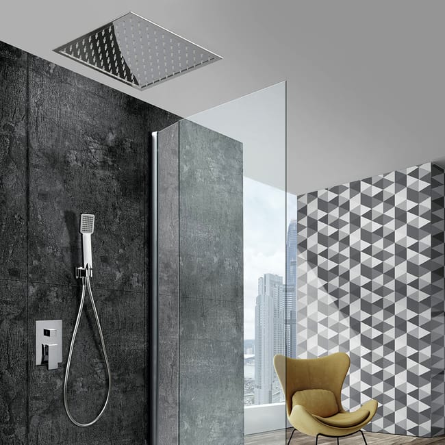 Conjunto ducha monomando empotrado cromado GALES